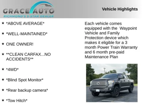 Photos of 2017 Toyota Tundra Platinum for sale in Richmond, VA at Grace Auto Sales