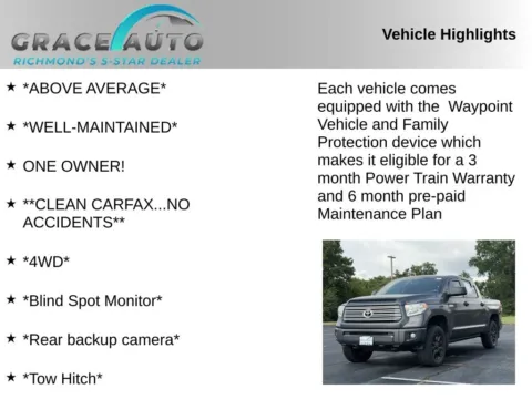 Photos of 2017 Toyota Tundra Platinum for sale in Richmond, VA at Grace Auto Sales