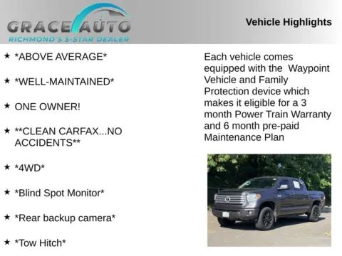 Photos of 2017 Toyota Tundra Platinum for sale in Richmond, VA at Grace Auto Sales
