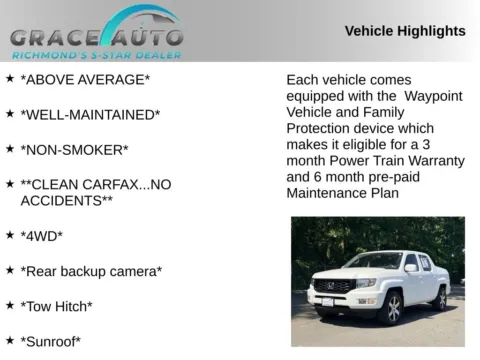 Photos of 2014 Honda Ridgeline SE for sale in Richmond, VA at Grace Auto Sales