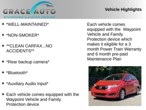 Photos of 2019 Honda Fit LX for sale in Richmond, VA at Grace Auto Sales