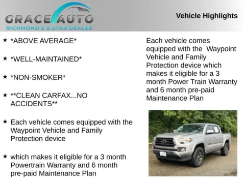 Photos of 2021 Toyota Tacoma for sale in Richmond, VA at Grace Auto Sales