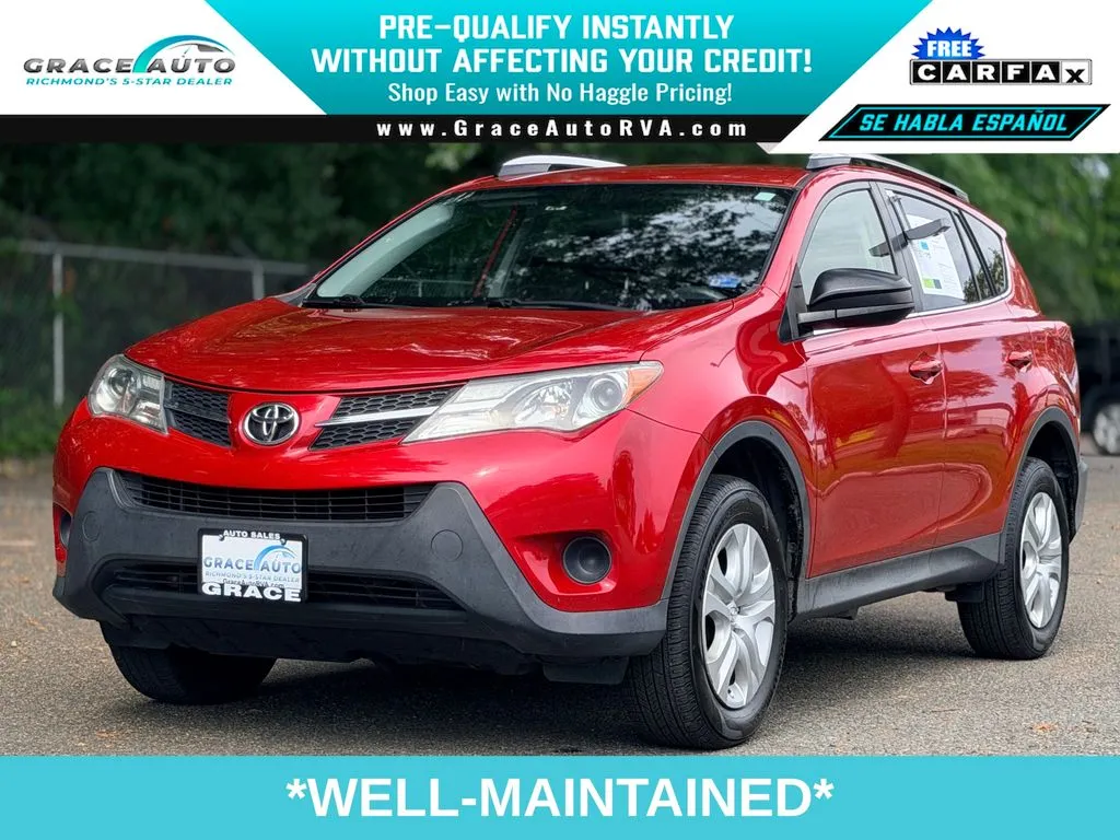 Red 2014 Toyota RAV4 LE for sale in Richmond, VA