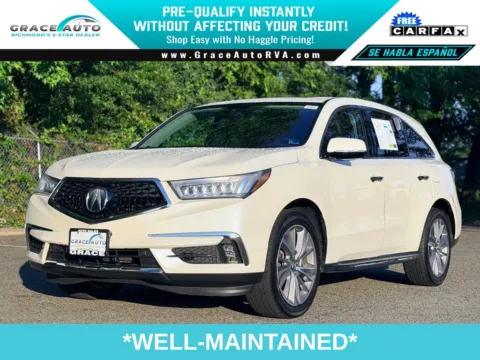 White 2017 Acura MDX 3.5L for sale in Richmond, VA