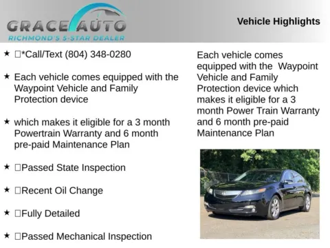Photos of 2014 Acura TL 3.5 for sale in Richmond, VA at Grace Auto Sales