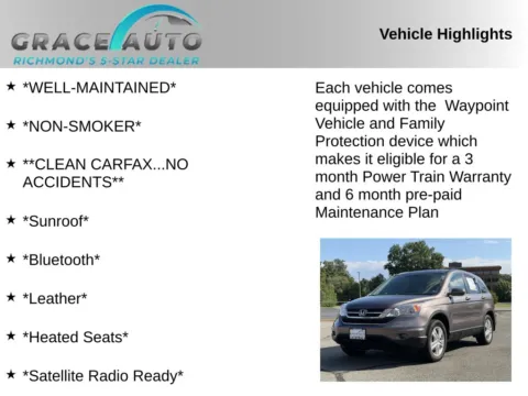 Photos of 2010 Honda CR-V EX-L for sale in Richmond, VA at Grace Auto Sales