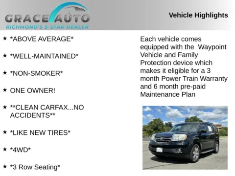 Photos of 2013 Honda Pilot Touring for sale in Richmond, VA at Grace Auto Sales