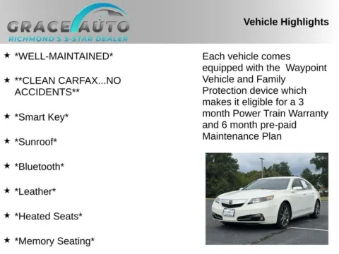 Photos of 2014 Acura TL Special Edition for sale in Richmond, VA at Grace Auto Sales