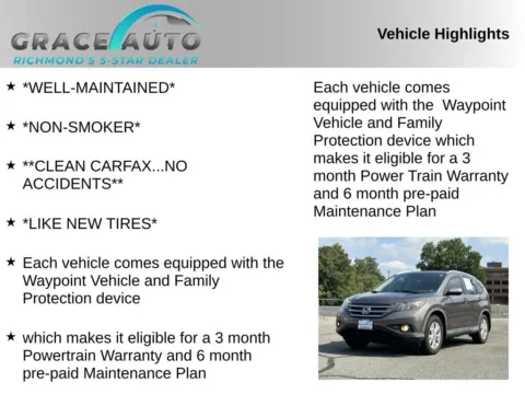 Photos of 2013 Honda CR-V EX-L for sale in Richmond, VA at Grace Auto Sales