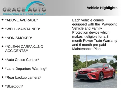 Photos of 2020 Toyota Camry SE for sale in Richmond, VA at Grace Auto Sales
