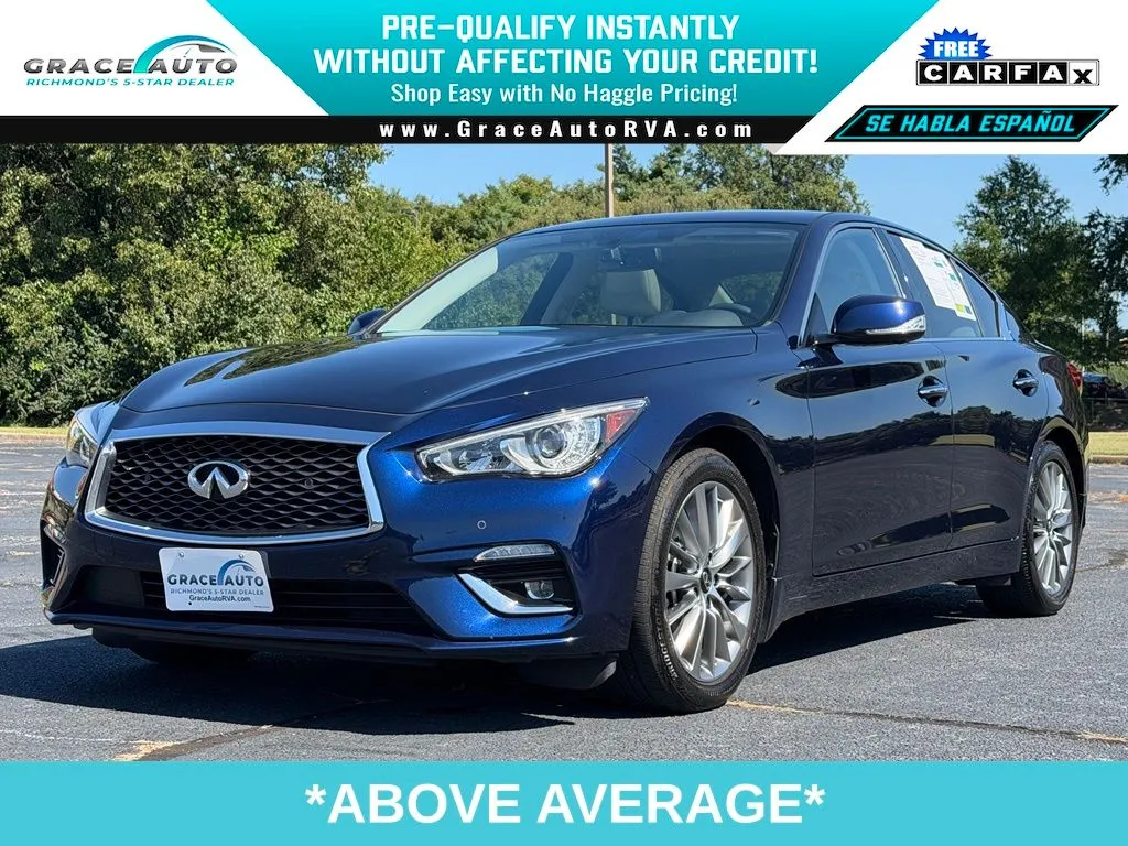 Blue 2024 INFINITI Q50 LUXE for sale in Richmond, VA