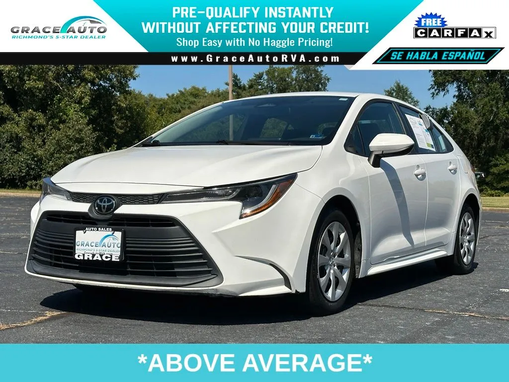 White 2023 Toyota Corolla LE for sale in Richmond, VA