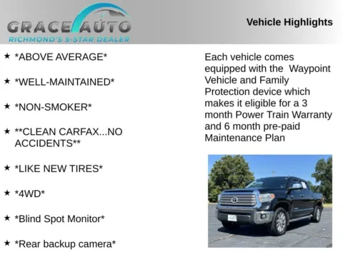Photos of 2015 Toyota Tundra Limited for sale in Richmond, VA at Grace Auto Sales