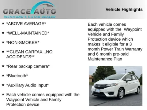 Photos of 2017 Honda Fit LX for sale in Richmond, VA at Grace Auto Sales