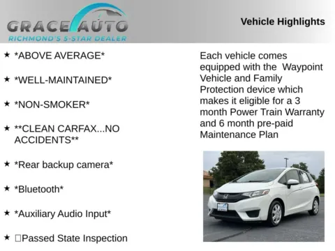 Photos of 2017 Honda Fit LX for sale in Richmond, VA at Grace Auto Sales