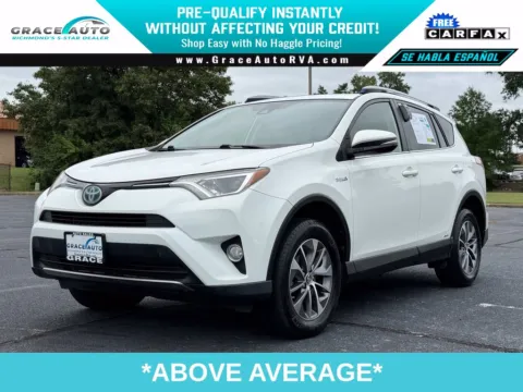 White 2017 Toyota RAV4 Hybrid XLE for sale in Richmond, VA