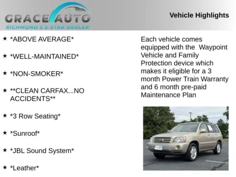Photos of 2007 Toyota Highlander Limited for sale in Richmond, VA at Grace Auto Sales