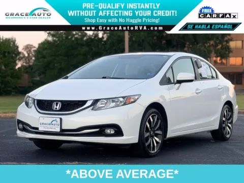White 2014 Honda Civic EX-L for sale in Richmond, VA