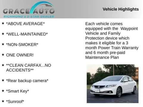Photos of 2014 Honda Civic EX-L for sale in Richmond, VA at Grace Auto Sales