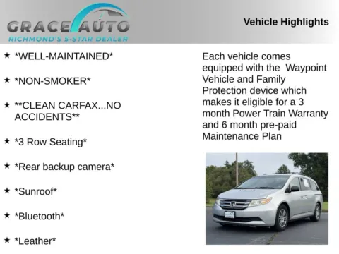 Photos of 2012 Honda Odyssey EX-L for sale in Richmond, VA at Grace Auto Sales