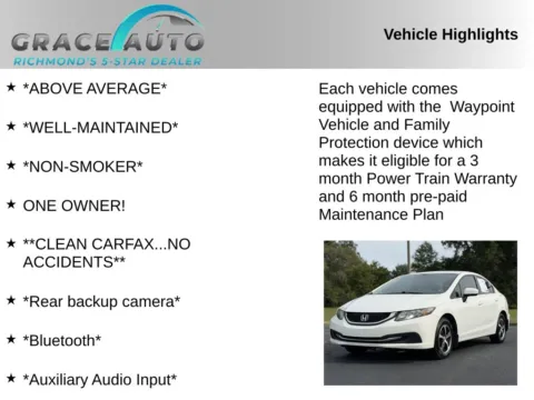 Photos of 2015 Honda Civic SE for sale in Richmond, VA at Grace Auto Sales