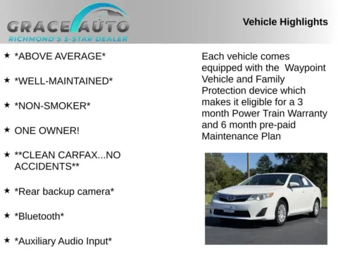Photos of 2014 Toyota Camry LE for sale in Richmond, VA at Grace Auto Sales