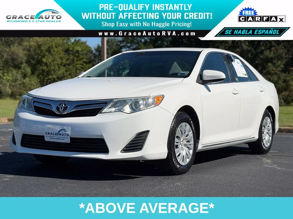 White 2014 Toyota Camry LE for sale in Richmond, VA