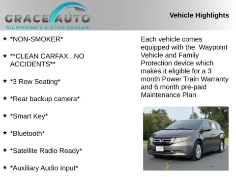 Photos of 2016 Honda Odyssey SE for sale in Richmond, VA at Grace Auto Sales