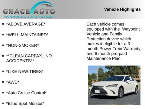 Photos of 2021 Lexus ES 250 for sale in Richmond, VA at Grace Auto Sales