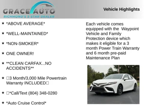 Photos of 2024 Toyota Camry SE for sale in Richmond, VA at Grace Auto Sales