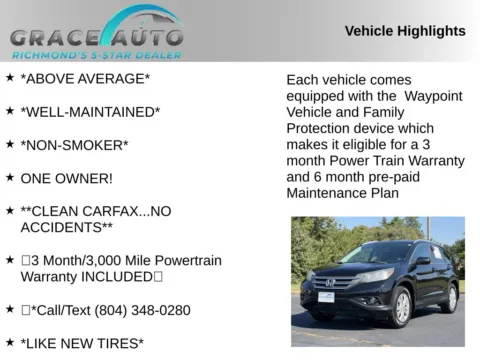Photos of 2013 Honda CR-V EX-L for sale in Richmond, VA at Grace Auto Sales