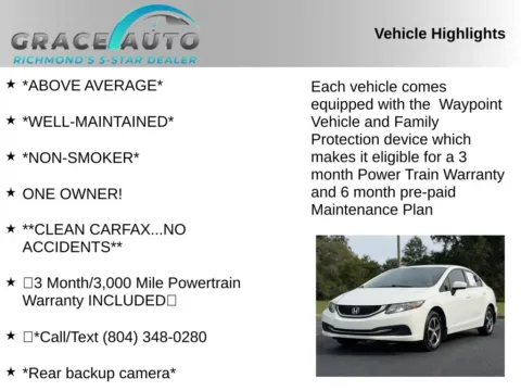 Photos of 2015 Honda Civic SE for sale in Richmond, VA at Grace Auto Sales