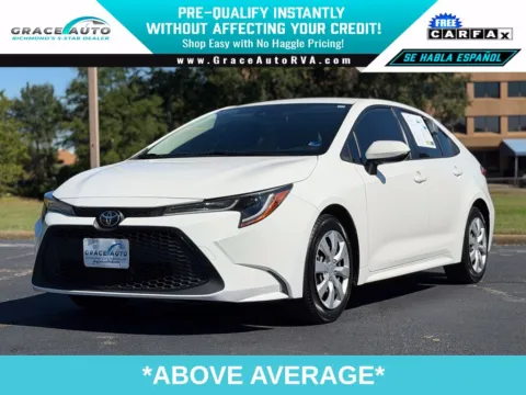White 2022 Toyota Corolla LE for sale in Richmond, VA