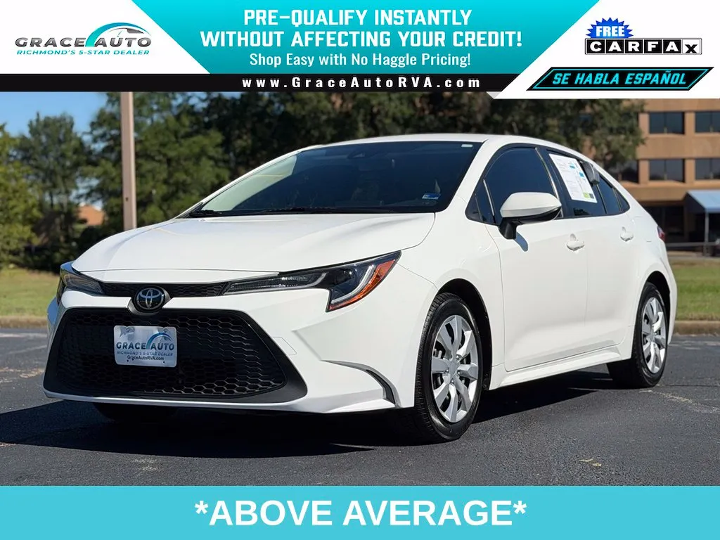 White 2022 Toyota Corolla LE for sale in Richmond, VA
