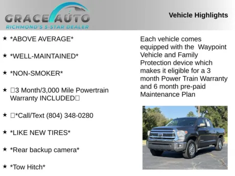 Photos of 2016 Toyota Tundra SR5 for sale in Richmond, VA at Grace Auto Sales