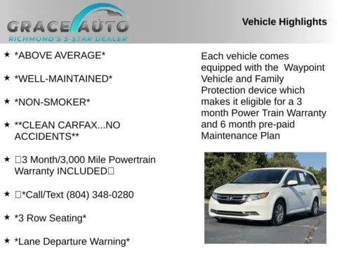 Photos of 2014 Honda Odyssey EX-L for sale in Richmond, VA at Grace Auto Sales