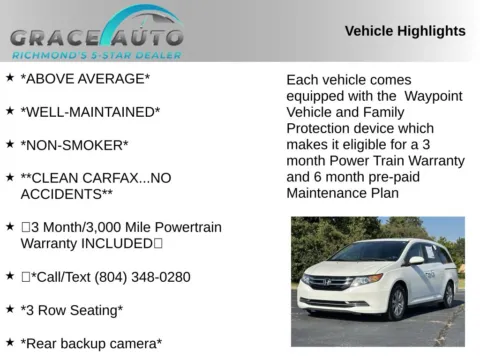 Photos of 2014 Honda Odyssey EX-L for sale in Richmond, VA at Grace Auto Sales
