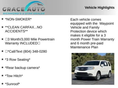 Photos of 2013 Honda Pilot EX-L for sale in Richmond, VA at Grace Auto Sales