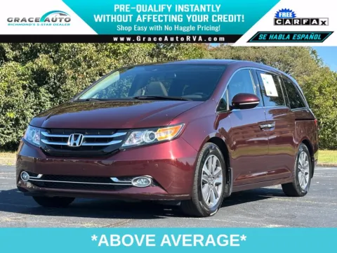 Red 2015 Honda Odyssey Touring Elite for sale in Richmond, VA