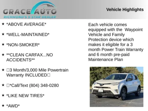 Photos of 2018 Toyota RAV4 LE for sale in Richmond, VA at Grace Auto Sales