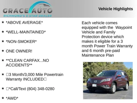 Photos of 2014 Honda CR-V EX-L for sale in Richmond, VA at Grace Auto Sales