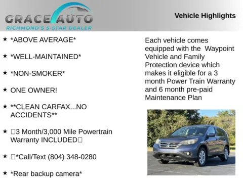 Photos of 2014 Honda CR-V EX for sale in Richmond, VA at Grace Auto Sales