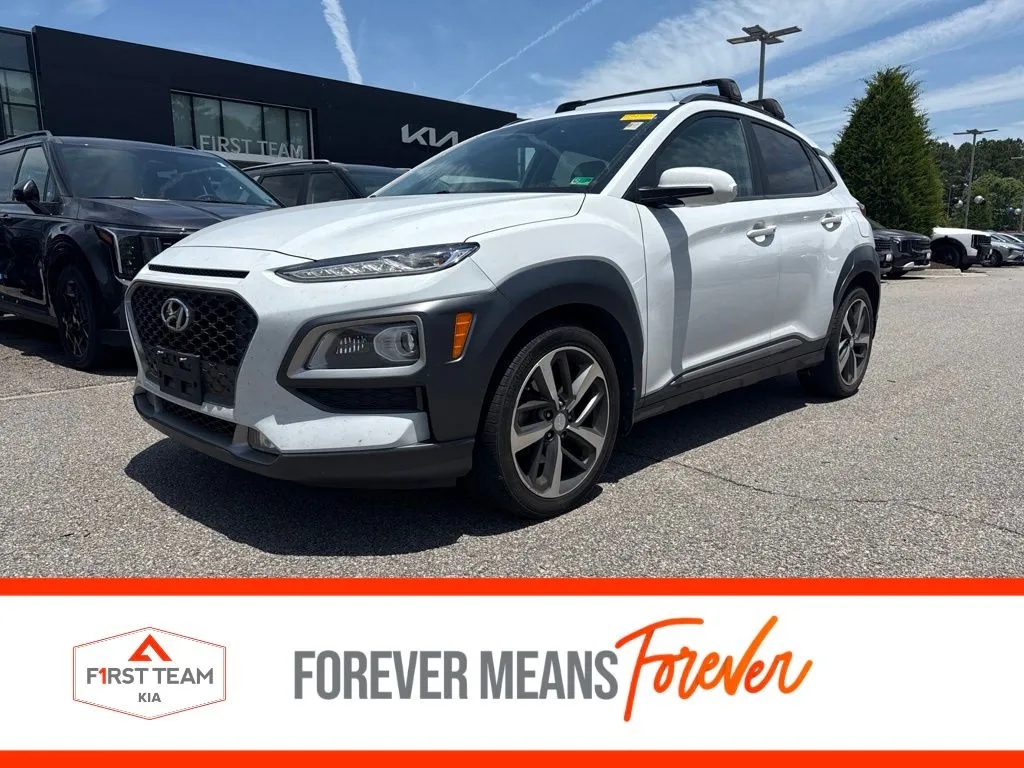White 2019 Hyundai Kona Limited for sale in Suffolk, VA