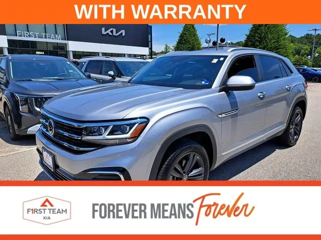 Silver 2021 Volkswagen Atlas Cross Sport 3.6L V6 SE w/Technology R-Line for sale in Suffolk, VA