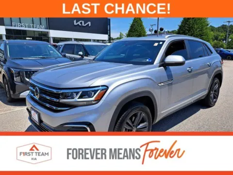 Silver 2021 Volkswagen Atlas Cross Sport 3.6L V6 SE w/Technology R-Line for sale in Suffolk, VA