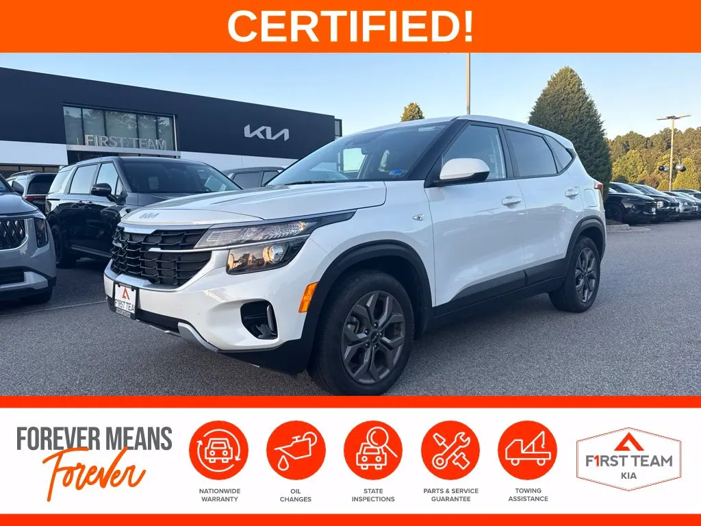 White 2024 Kia Seltos LX for sale in Suffolk, VA
