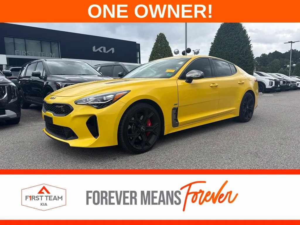 Yellow 2018 Kia Stinger GT for sale in Suffolk, VA