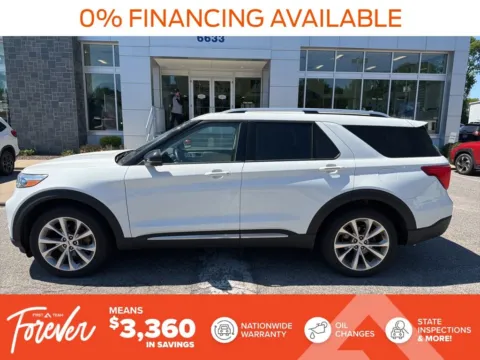 White 2021 Ford Explorer Platinum for sale in Norfolk, VA