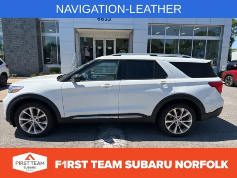 White 2021 Ford Explorer Platinum for sale in Norfolk, VA