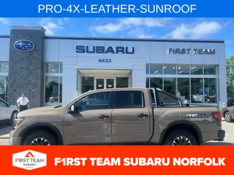 Beige 2021 Nissan Titan PRO-4X for sale in Norfolk, VA